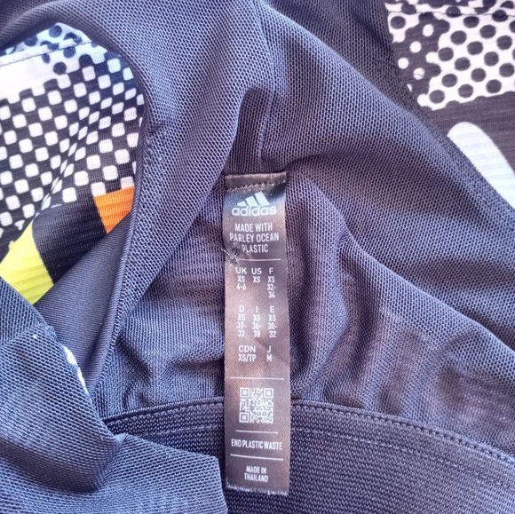 Adidas Tennis Prep 80s Graphic Print Racerback Built In Bra Athleisure Dress - Picture 10 of 11